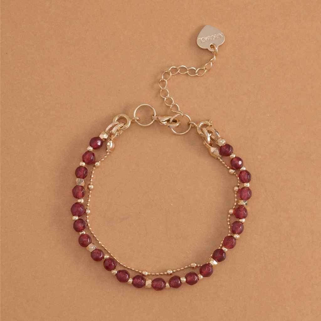 RUBY-LUCKY CHARM BRACELETสร้อยข้อมือหินมงคล-รูบี้