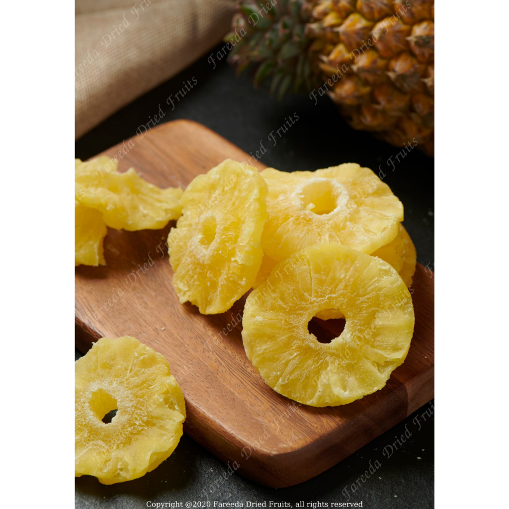 สับปะรดริง Dried Pineapple Ring ถุงซิปล็อคขนาด 500 กรัม