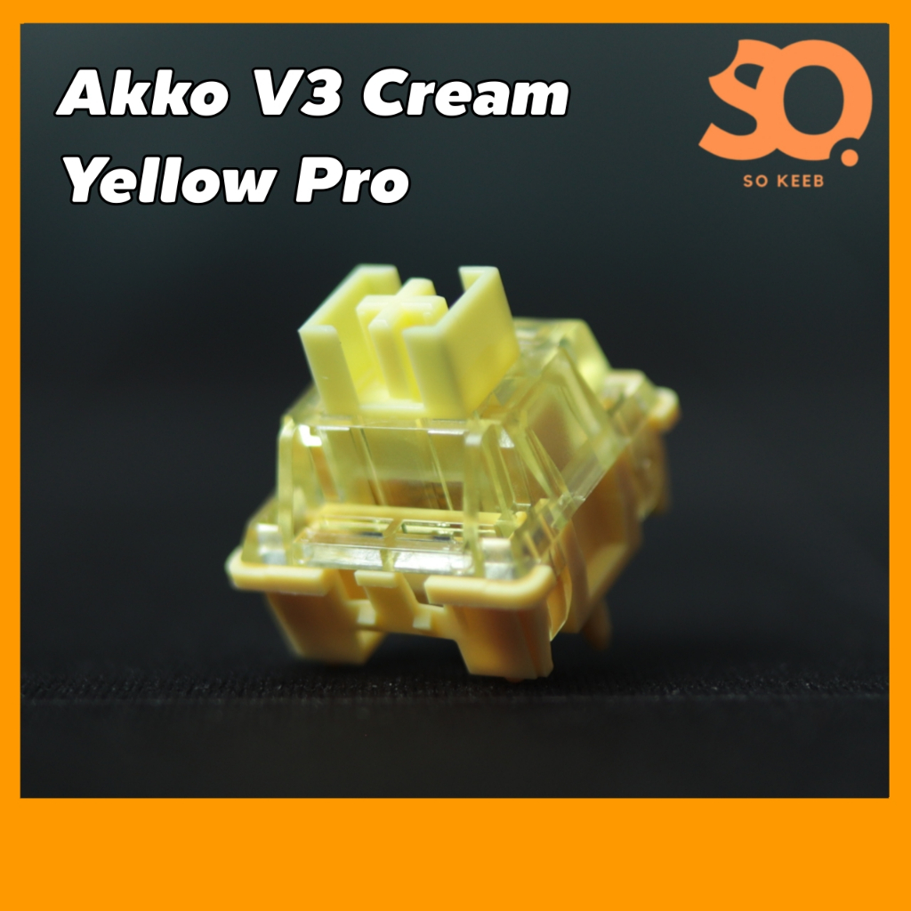 Akko V3 Cream Yellow Pro Switch (Linear) 10ชิ้น สำหรับ Mechanical keyboard
