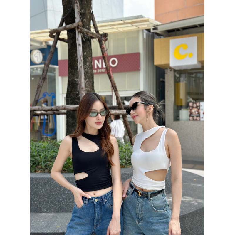 tory เสื้อกล้ามผ้ายืด