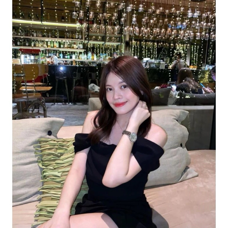 Belle femme - ชุดเซ็ตเสื้อกับกระโปรง สีดำM
