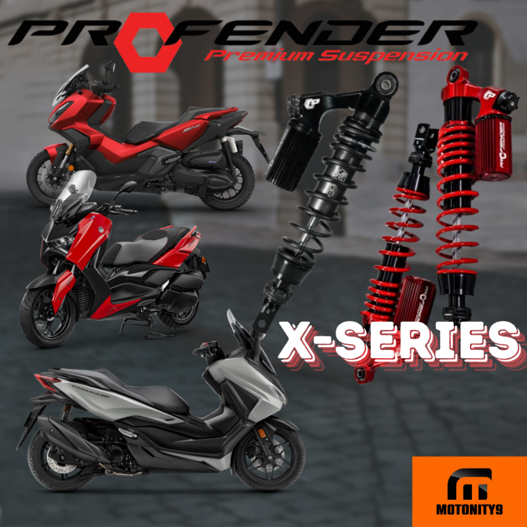 โช๊ค Profender Forza300-350, Xmax, ADV350 รุ่น X Series, Air, Flash โช็คโหลด และ สูงเท่าเดิม