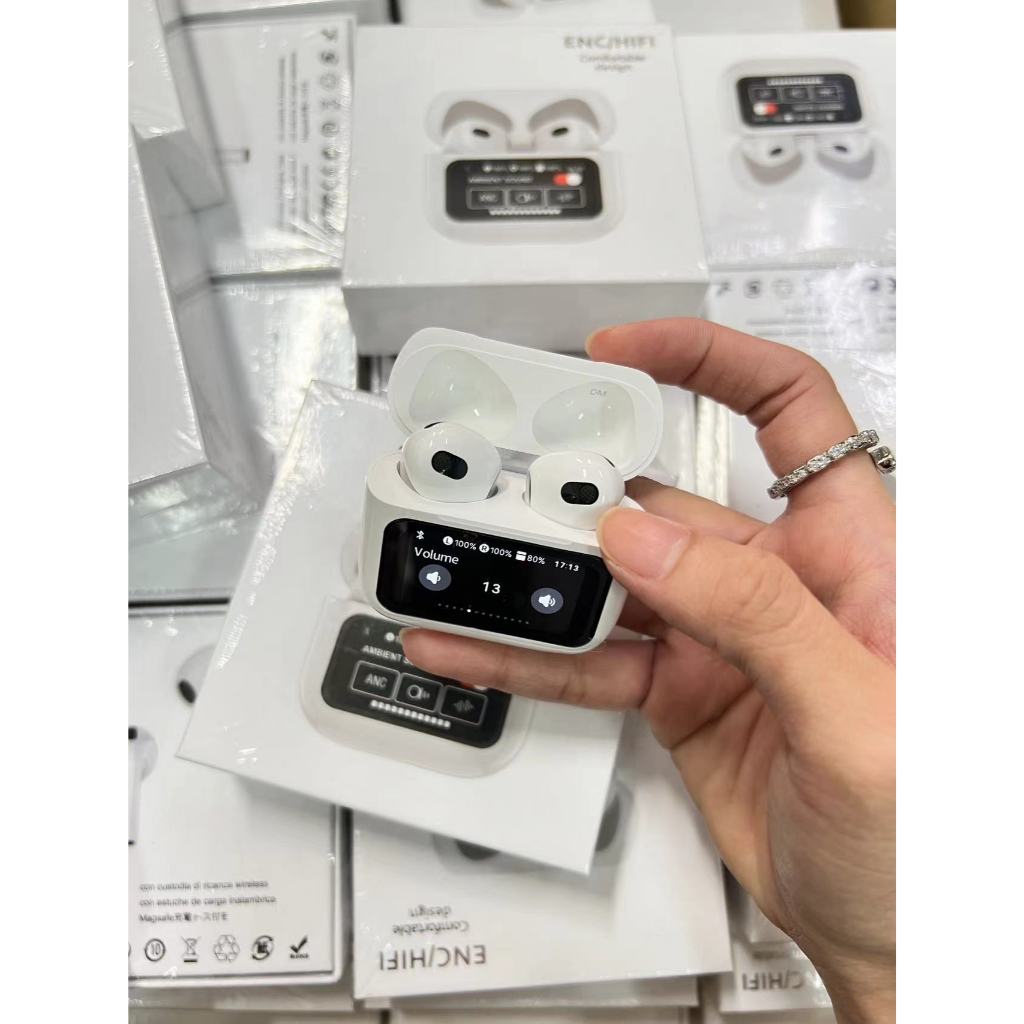 หูฟังบลูทูธ A10 PRO กล่องหน้าจอทัชสกรีน หูฟังไร้สาย ลดเสียงรบกวน