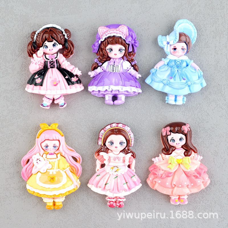 เรซิ่นdiy สาวชุดราตรีจำนวน 6 ชิ้น (ราคาเฉพาะเรซิ่น)