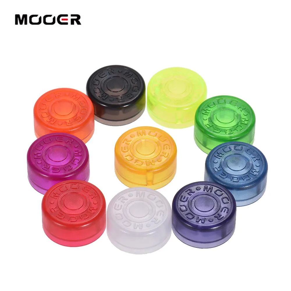 MOOER 10 pcs Footswitch Topper Protector พลาสติกกันชนสำหรับกีตาร์เหยียบ
