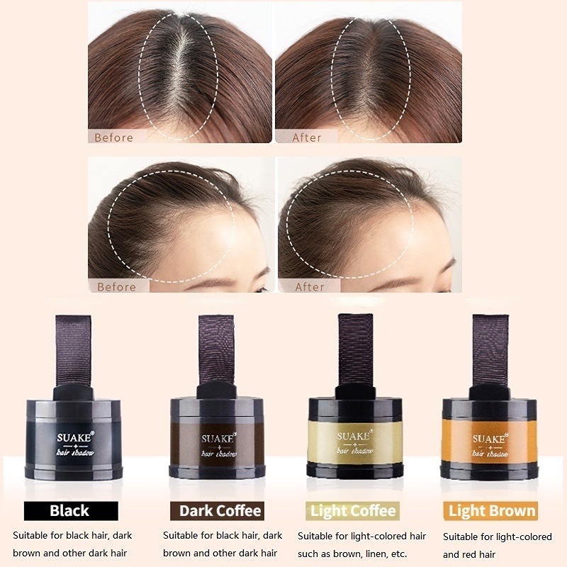 แป้งเงาผม แป้งแฮร์ไลน์ แป้งแฮร์ไลท์ สำหรับปิดเหม่ง ผงแฮร์ไลน์ ผงปิดหน้าผาก ปกปิดขมับ ปิดผมบาง ผมหงอก หัวเหม่ง - รูปที่ 7