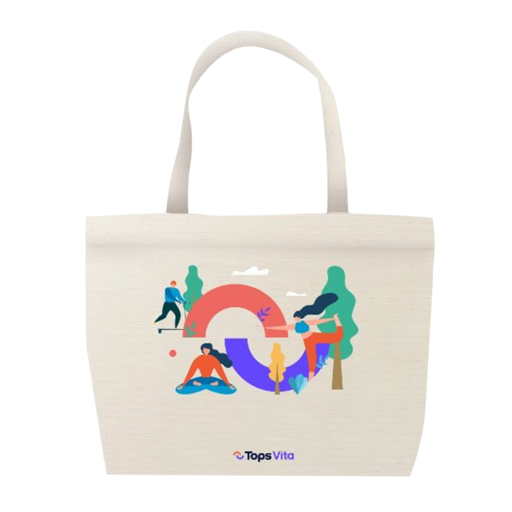 [สินค้าของแถม] กระเป๋าผ้า Tops Vita 1 ชิ้น