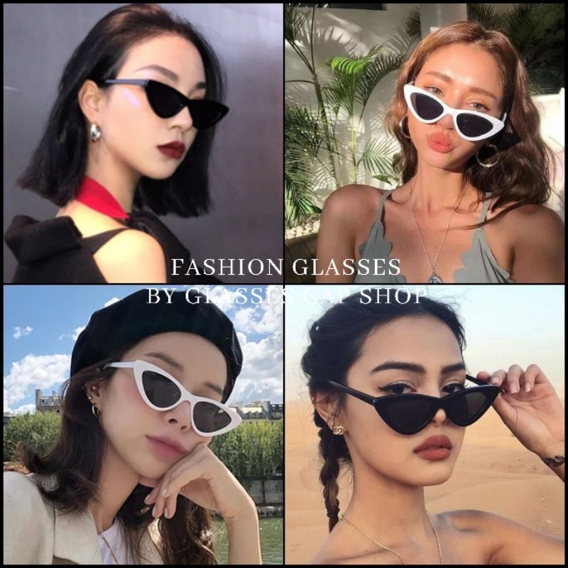 พร้อมส่ง แว่นตาแฟชั่น ทรงแคทอาย ฮิตตลอดกาล ใส่ได้ทั้งผู้หญิง-ผู้ชาย [[ร้านไทย จัดส่งจากกรุงเทพ]]