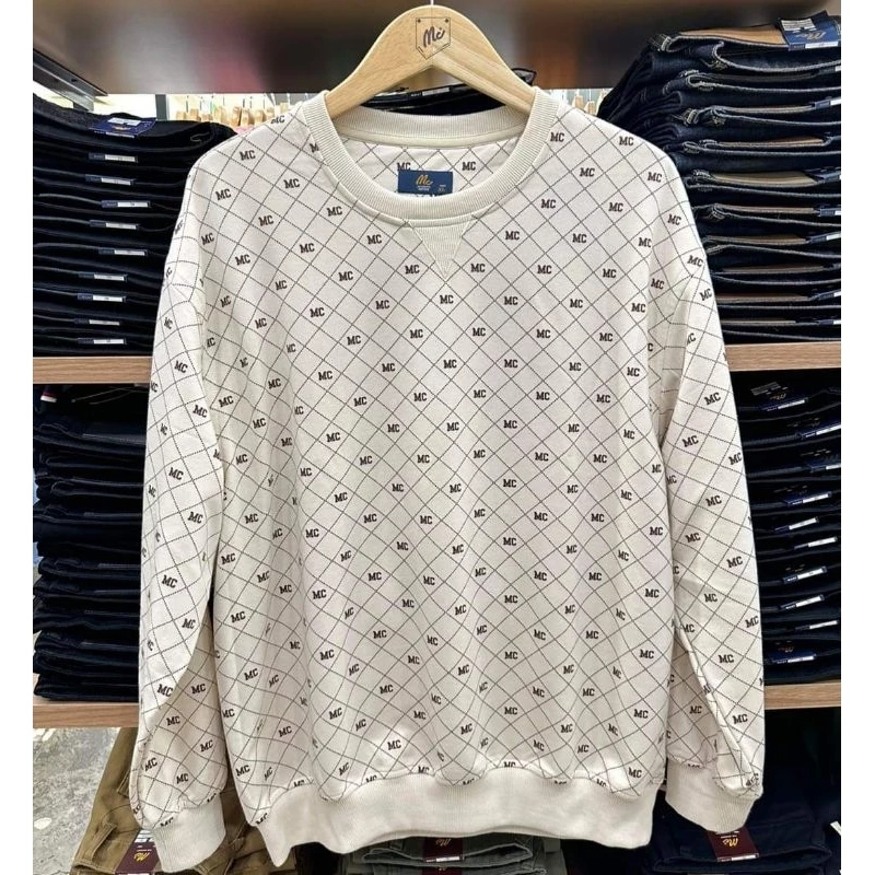 [พร้อมส่ง] 🤍เสื้อสเวตเตอร์สีครีม 𝙈𝘾 𝙅𝙚𝙖𝙣𝙨 แท้ 💯 % | เสื้อกันหนาว 𝙈𝘾 𝙅𝙚𝙖𝙣𝙨 ✅มีบริการเก็บเงินปลายทาง