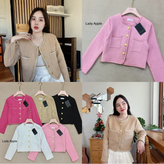 เสื้อแขนยาวทวิตงานป้ายLady appleรหัส29รุ่นแต่งขอบ