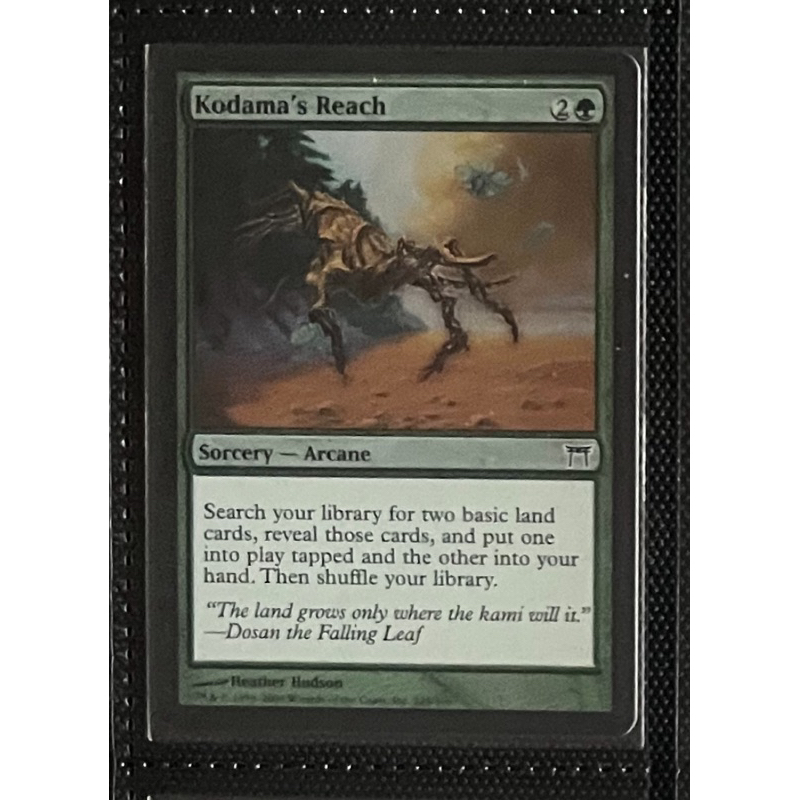 การ์ด MTG Kodama’s Reach Foil Green Magic the Gathering EDH รุ่น CHK สภาพ Ex-Nm