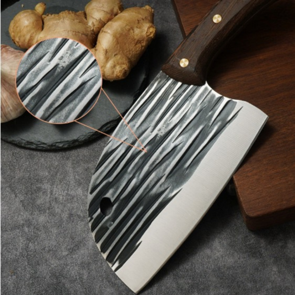 มีดหั่นหมู มีดทำครัวมีดแล่ รุ่นบาง ถูก มีดปังตอสับกระดูก ชุดมีดปังตอ มีดสไตล์ญี่ปุ่น - รูปที่ 4