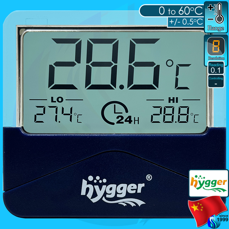 Hygger Digital Thermometer HG-073-S / HG-992 วัดอุณหภูมิ with alarm พร้อมเตือนค่า max / min digital 