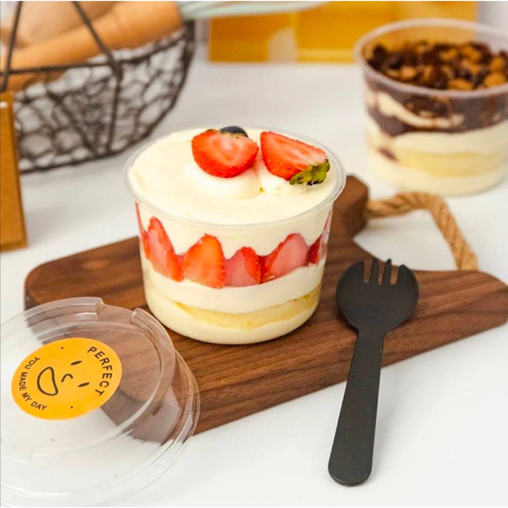 กล่องใส่ขนม โยเกิร์ต ไอศกรีม พร้อมฝาปิด (SX250) ขนาด 250 ml.(8ออนซ์) แพ็ค 25/50 ชุด