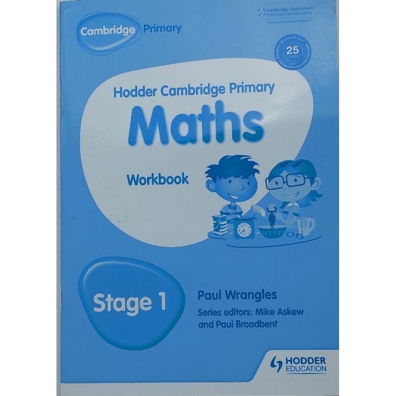 หนังสือ แบบฝึกหัด คณิตศาสตร์ ภาษาอังกฤษ Hodder Cambridge Primary Maths workbook 80Page