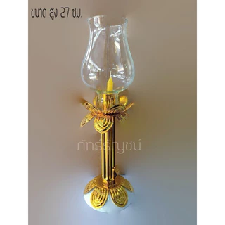 โคมเวียนเทียนแก้ว โคมเวียนเทียน โคมถวายพระพร เชิงเทียน โคมแก้ว ราคาต่อ 1 ชิ้น