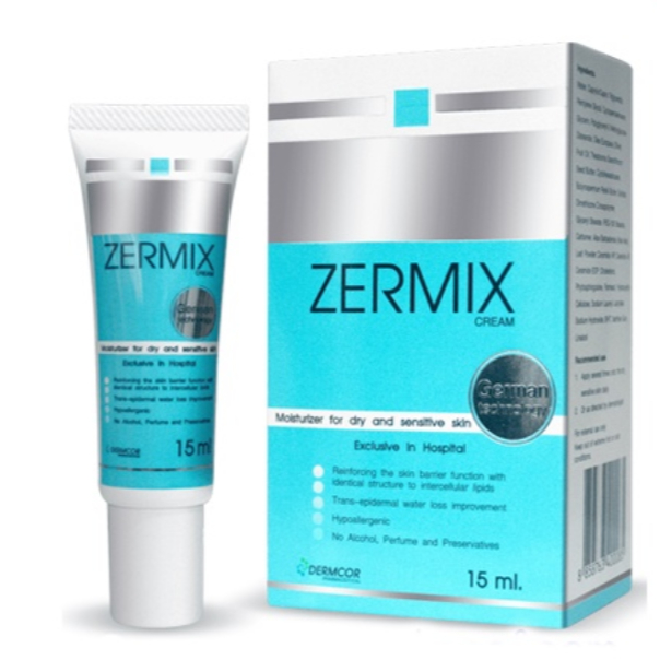Zermix Cream 15 ML เซอร์มิกซ์ ครีม ผิวบอบบาง แพ้ง่าย ผลิตภัณฑ์ บำรุงผิว ชนิดเซอราไมด์คอมเพล็กซ์