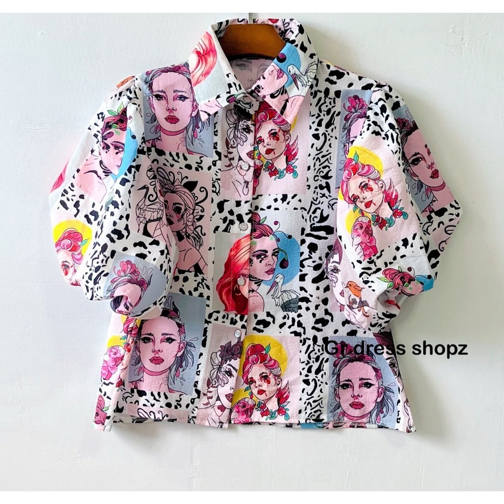 ป้าย Suri@Fashion เสื้อผ้าบับเบิ้ลพิมพ์ลายปกเชิ้ตแขนบอลลูน อก 40 นิ้ว ราคา ถูกที่สุด ดีลบีเคเค แกลเลอรีภาพที่ 8