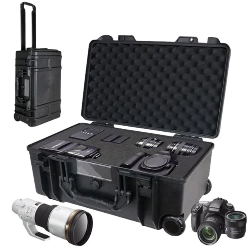 กล่องใส่กล้อง ขนาด54×34×23ซม.กล่องHard case,กล่องเอนกประสงค์, Caseใส่กล้อง,มีโฟมลูกเต๋าด้านใน,(สินค้าจากไทย พร้อมส่ง)