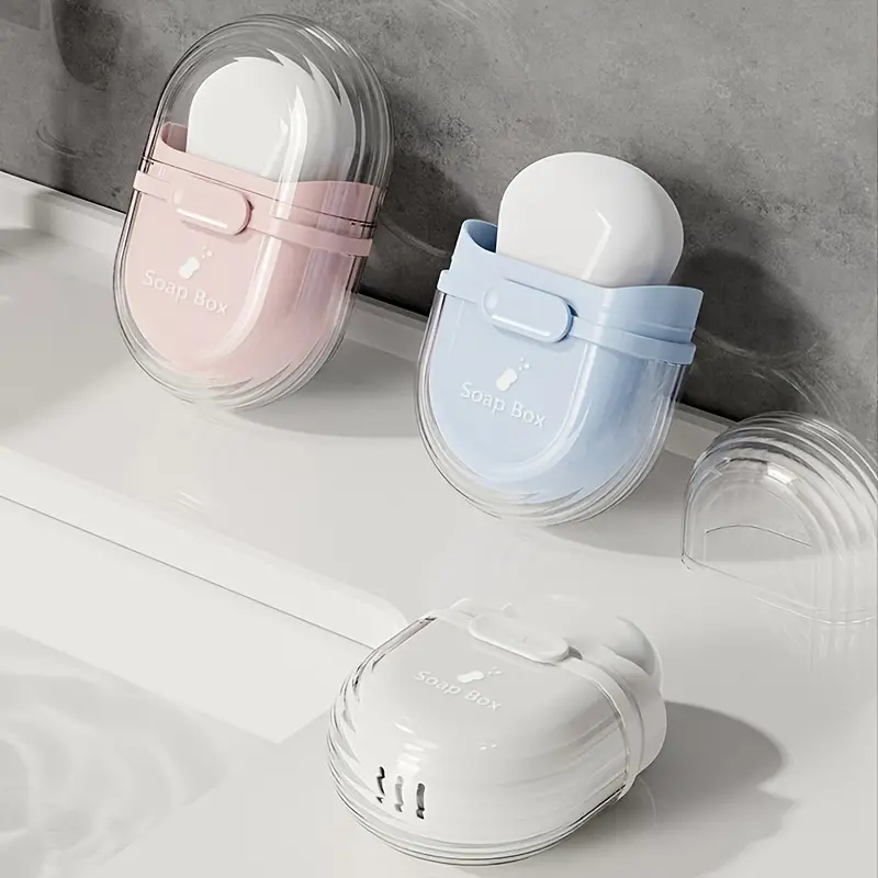 kokorohome •ᴥ• กล่องสบู่แบบพกพา กันน้ำ MB153 ที่วางสบู่ ที่เก็บสบู่ ช่วยให้สบู่แห้ง อุปกรณ์เดินทาง