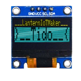 OLED Display I2C Module 128X64 0.96inch 4 pin จอแสดงผล พร้อมมอดูล I2C ฟ้า ขาว เหลือง เหลือง+ฟ้า B W Y BY 0.96นิ้ว