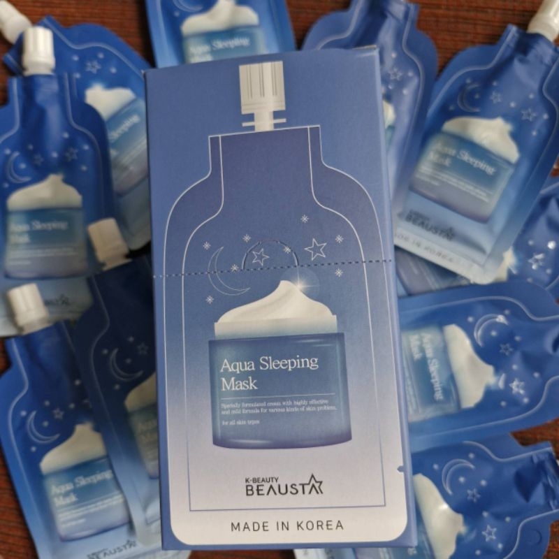K-Beauty แท้จากเกาหลี อะควาสลีปปิ้งมาส์ก Aqua Sleeping Mask ครีมซอง20ml.