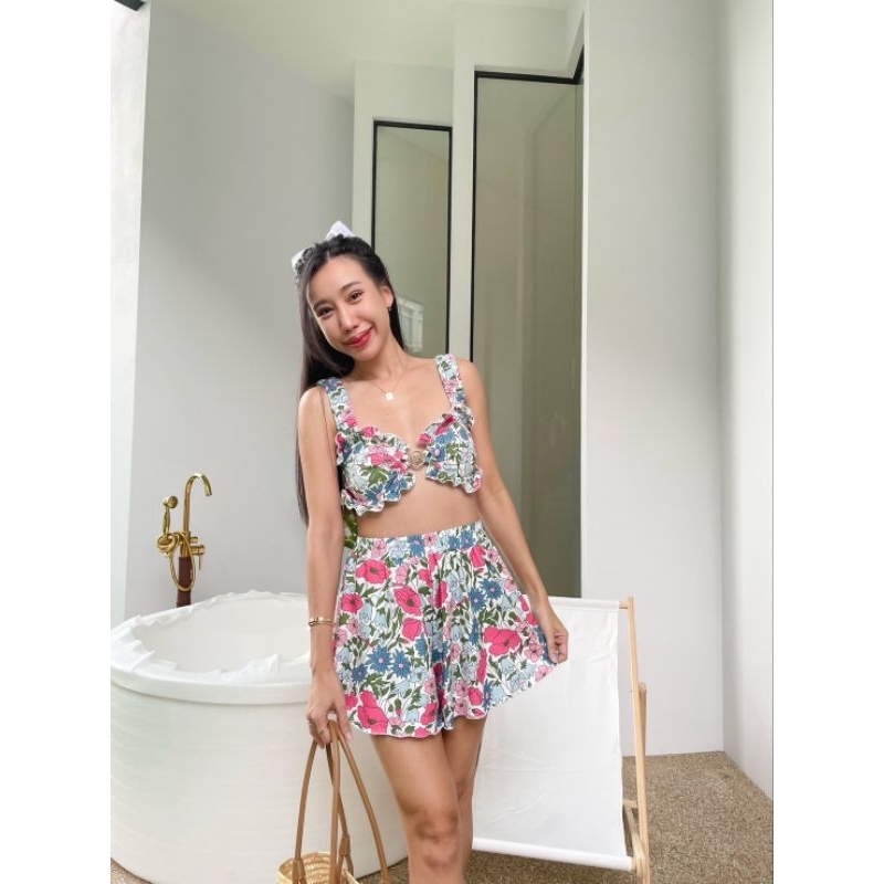 [Dissummer] ชุดว่ายน้ำงานตัด รุ่น DS Floral