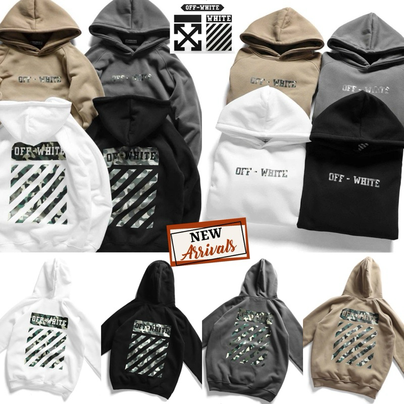 OFF-WHITE HOODIES 🖤🤍🤎เสื้อฮู้ดกันหนาว COTTON 💯 ส่งจากไทย 🇹🇭