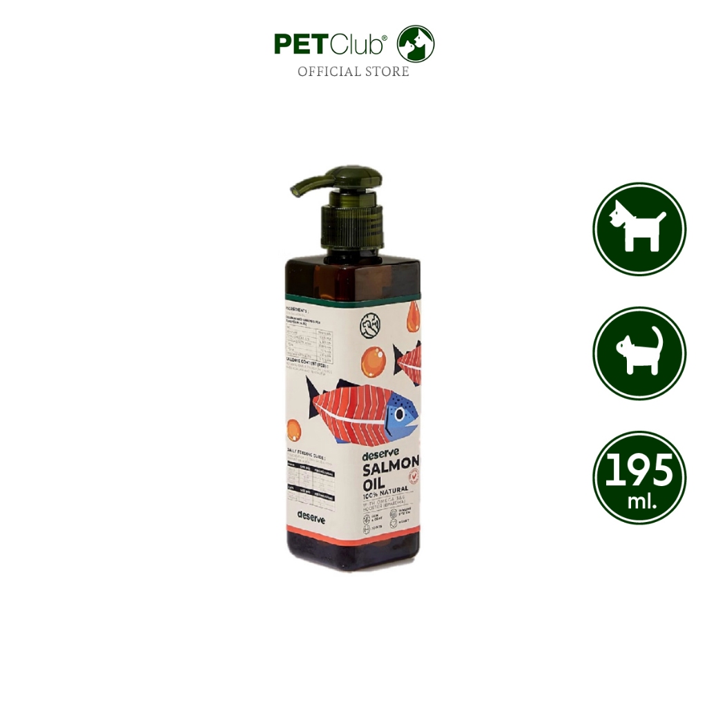 [PETClub] deserve Salmon Oil - น้ำมันปลาแซลมอน 195ml.