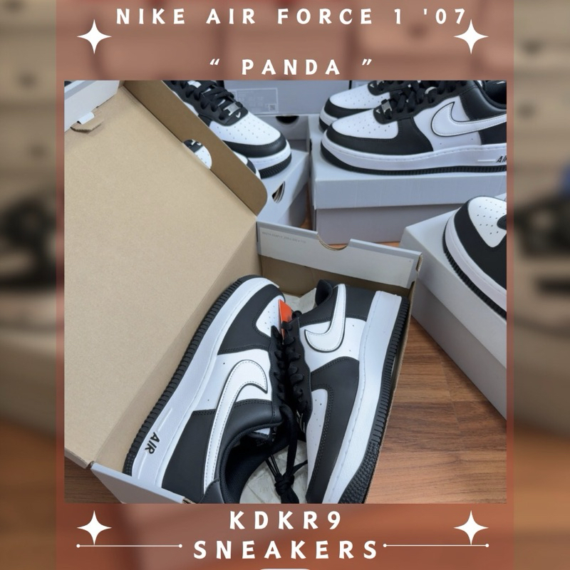 [ พร้อมส่ง ] Nike Air Force 1 Low Panda สีสุดเท่ห์ แต่งตัวง่าย เข้าทุกลุค ของแท้ 100%