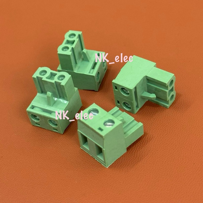2EDG-7.62 เทอร์มินอล บล็อค TERMINAL BLOCK 2P 12P  ระยะขา  7.62MM ราคาต่อตัว
