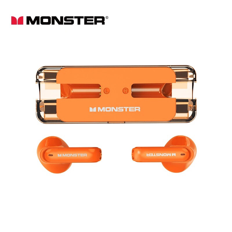 หูฟัง Monster XKT08 TWS หูฟังบลูทูธไร้สาย 5.3 HiFi ลดเสียงรบกวน ของแท้