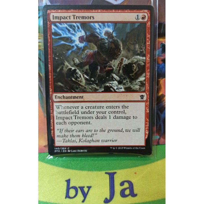 Impact Tremors (Red) Magic The Gathering Original ของแท้ Condition : EX รุ่น : DTK * EN * Rarity : C