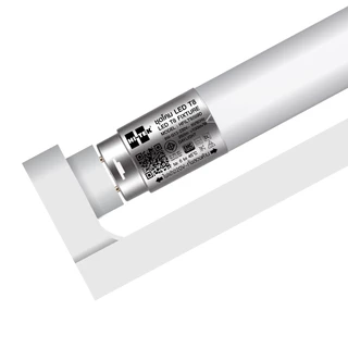 HI-TEK ชุดโคมไฟ LED อีโค่ T8 ขั้ว G13 9W และ 18W เข้าไฟ 2 ด้าน พร้อมสวิตช์ แสงขาว