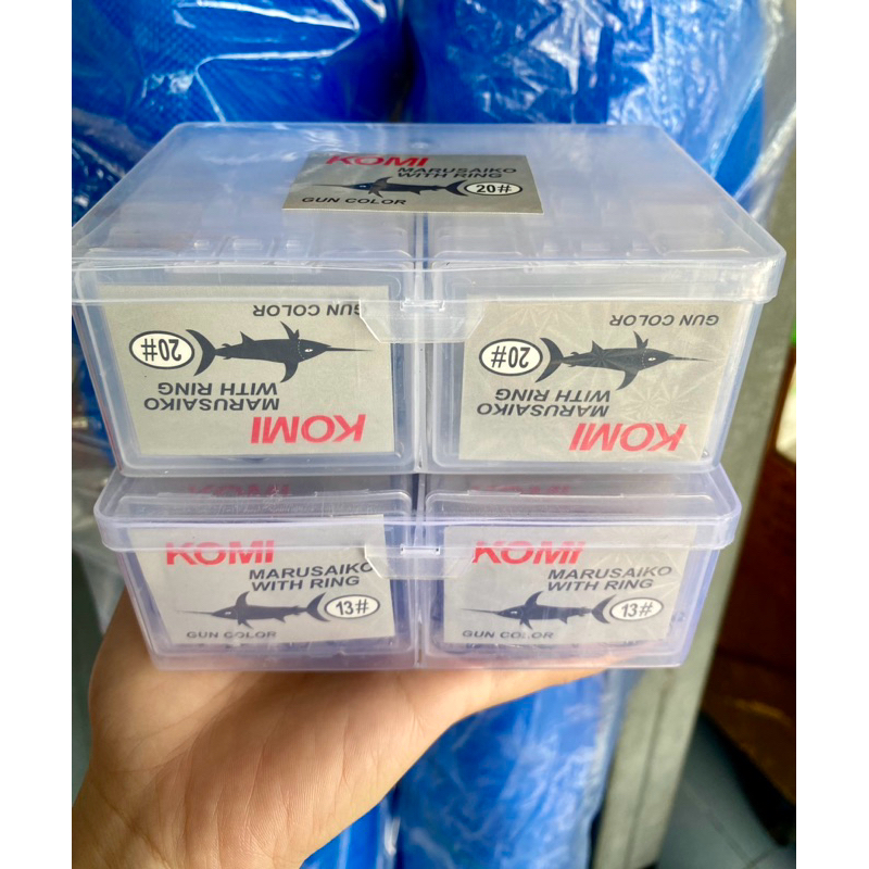 เบ็ด โคมิ ไม่ใช่โกเบ komi komi มีทุกเบอร์ ราคาส่งเบ็ดตกปลาก้นมีรู