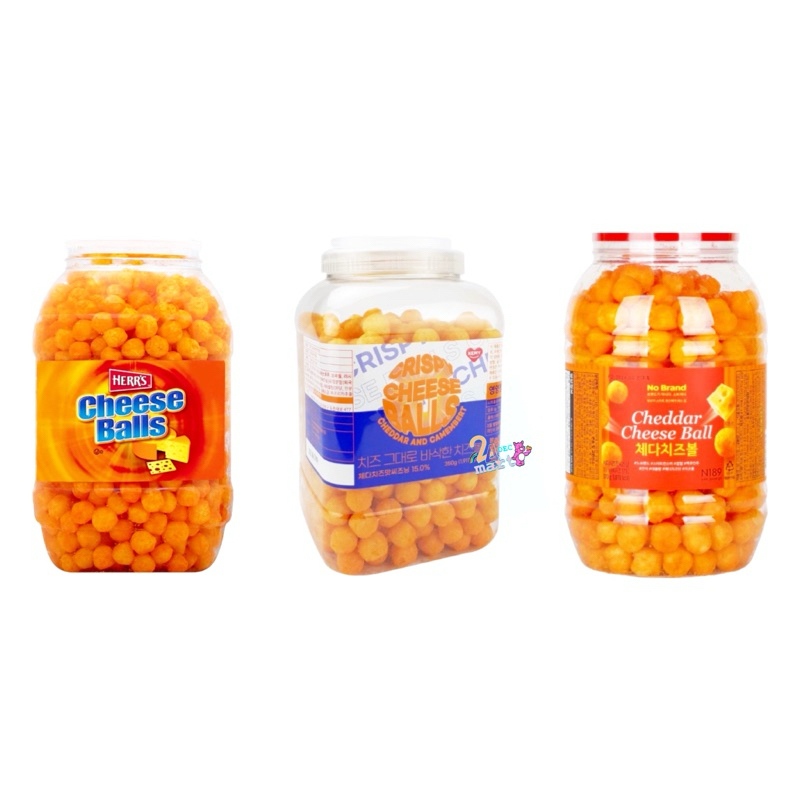Cheese ball snack ชีส บอล ข้าวโพดอบกรอบรสชีส 치즈볼 balls Herr s No brand Kemy ขนมเกาหลี Herrs