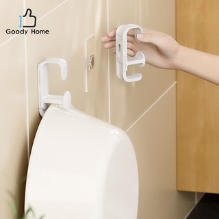 Goody Home ที่แขวนกะละมัง ตะขอแขวนติดผนัง ไม่ต้องเจาะรู ใช้สติกเกอร์กาวสำหรับติด