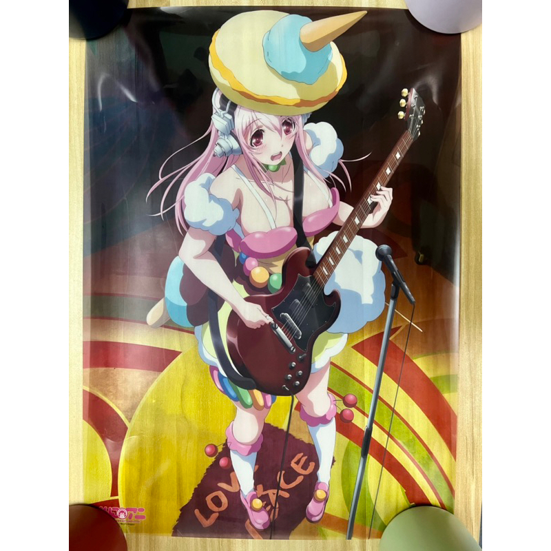 (ของแท้ : พร้อมส่ง) Super Sonico The Animation โปสเตอร์ใส งานรางวัล D