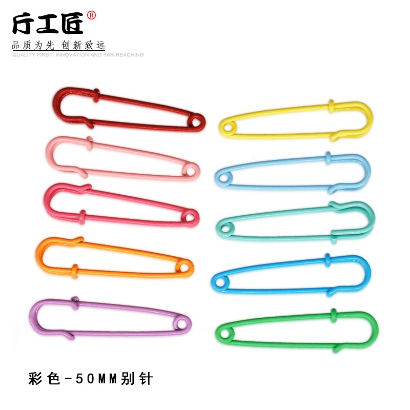 mเข็มกลัด 5 cm  เซตละ 5 ชิ้น  งานดีไอวาย สีสดสวย
