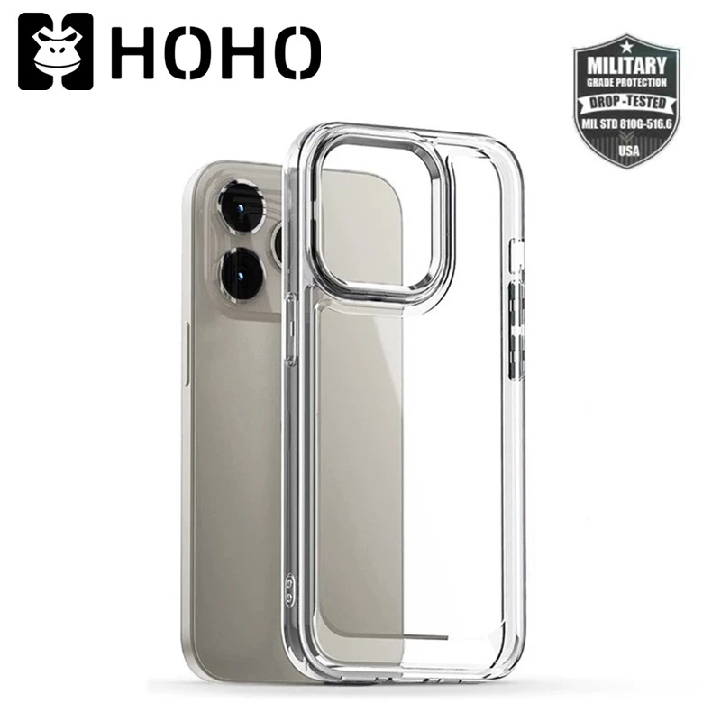 K🔥เคสใส เคสแม่เหล็ก ใช้สำหรับ iPhone 17 Air 16e 11 12 13 14 15 16 17 Pro Max 6 7 8 + Plus SE XR XS Max Mini TPU=PC Case