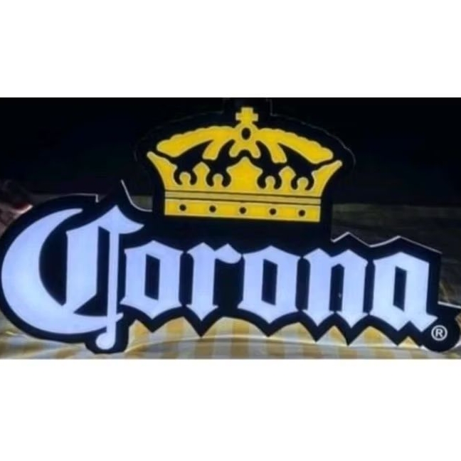 ป้ายไฟตกแต่งหรือโฆษณา CORONA
