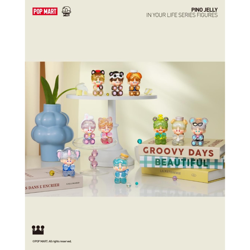 พร้อมส่ง POP MART PINO JELLY IN YOUR LIFE แบบเช็คการ์ดระบุตัว