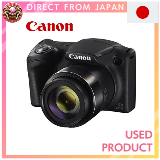 【Used】Canon Compact Digital Camera PowerShot SX430 IS 45x Optical Zoom/Wi-Fi PSSX430IS Black【Direct 