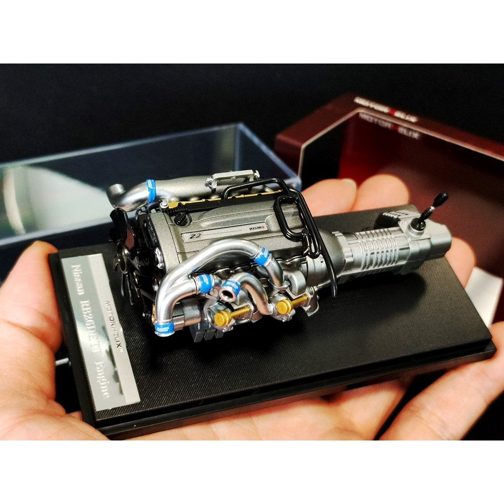 โมเดลเครื่องRB26 โมเดลเครื่องยนต์RB26 1/18  โมเดลเครื่องยนต์ RB26dett R34 Model Engine MotorHelix sc