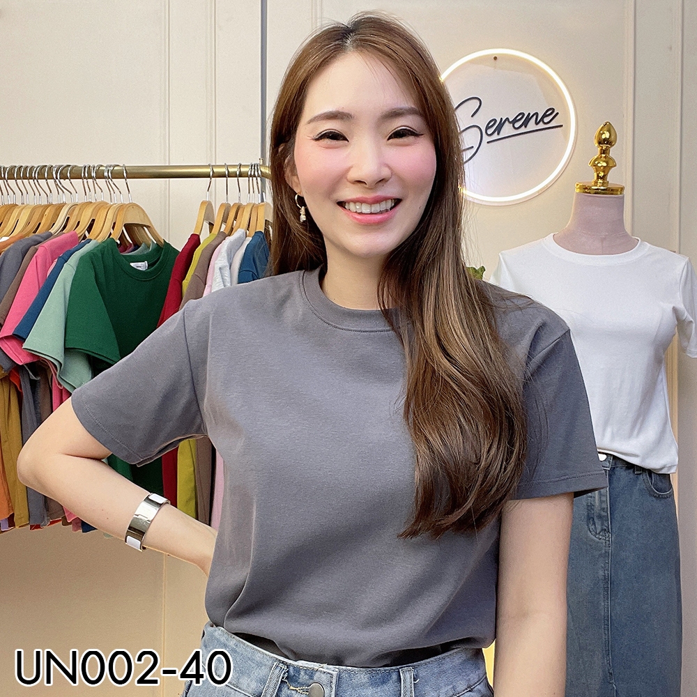 Serene's Choice เสื้อคอกลมแขนสั้น หน้าผ้า 40 นิ้ว ผ้าคอตตอนญี่ปุ่น Short Sleeve 40" Cotton T-shirt