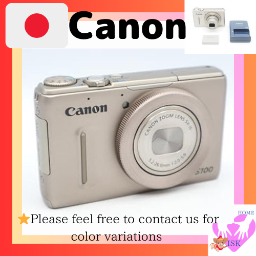 กล้องดิจิตอล Canon Powershot S100 Silver Pss100 (Sl) 12.1 ล้านพิกเซล มุมกว้าง 24Mm Optical 5X ซูม 3.