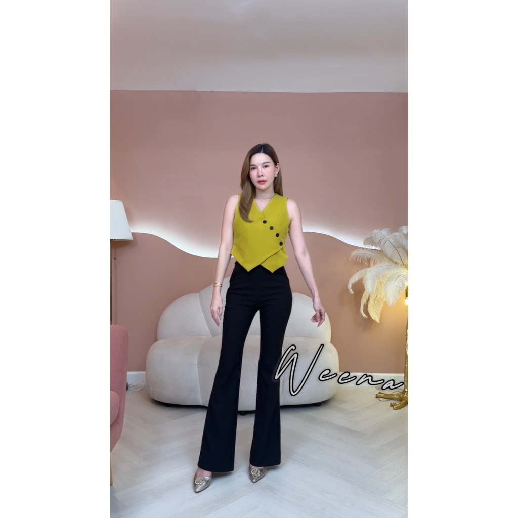 (ร้านไทย) กางเกงขาม้าเอวสูงพิเศษ เก็บพุงเก็บสะโพกทรงสวยมาก พร้อมส่ง รหัสC29