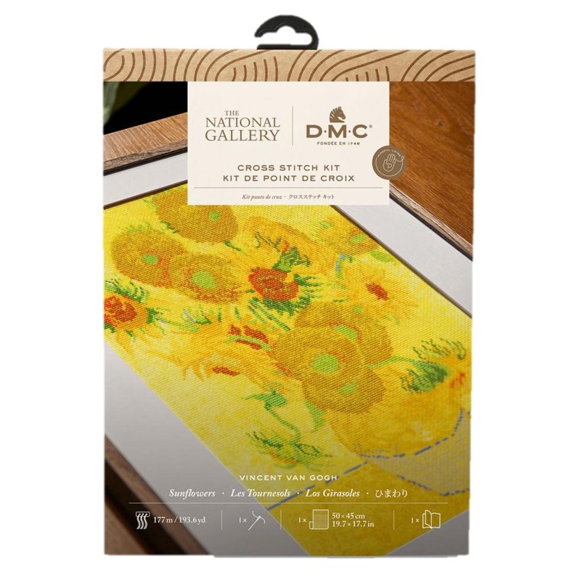 ภาพปักครอสติช SUNFLOWERS โดยศิลปินผู้ยิ่งใหญ่ Vincent van Gogh (BL1063/RE/71)