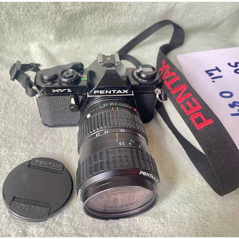 กล้องฟิล์ม PENTAX MV1 พร้อมเลนส์ Pentax-A zoom 28-80mm. 1:3.5-4.5 มือ2 จากญี่ปุ่น สภาพดี