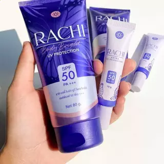 CARISTA RACHI BODY BRIGHT&EXTRA UV คาริสต้า ราชิ บอดี้ ครีมซันสกรีน โลชั่นราชิ บำรุงผิว บอดี้ ทาผิว ทาตัว 12/80g
